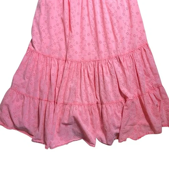 Free People Pink Strapless Pintuck Paradise Maxi Dress Womens S